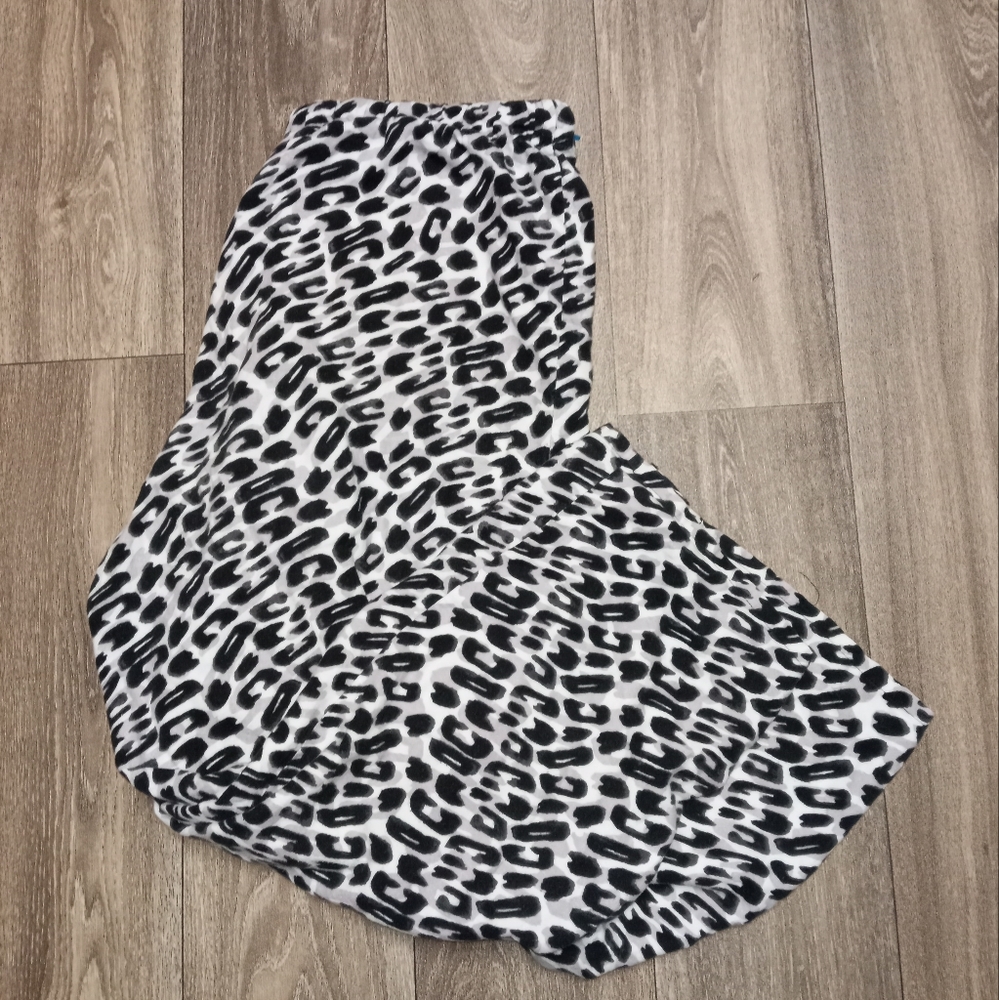ALFANI gray leopard print pajama pants size extra large
